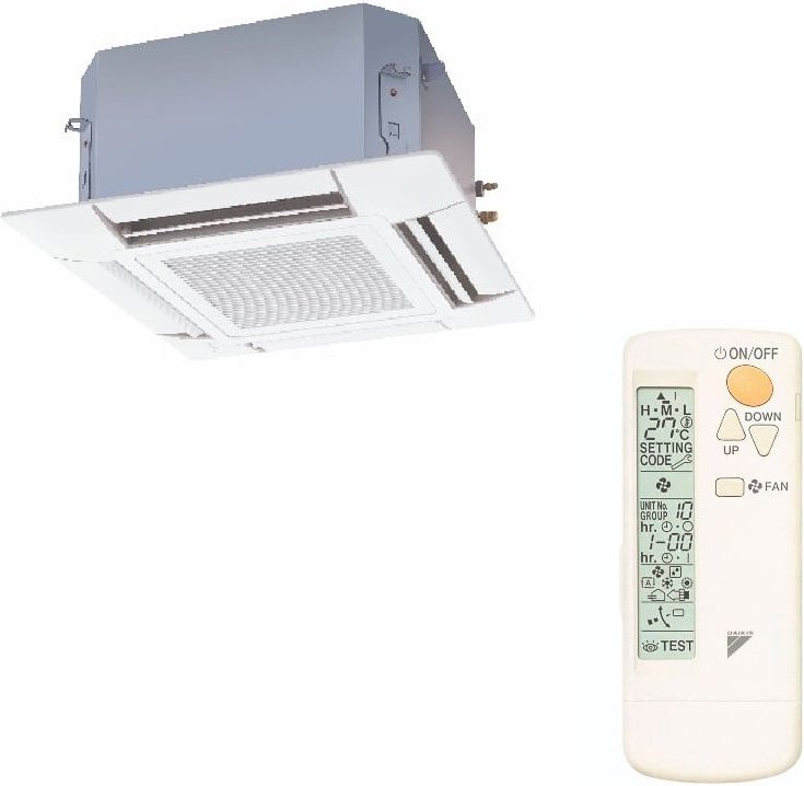 Imagem principal KIT EVAP CASSETE 4 VIAS MULTI SPLIT QF 9.000 BTUs (Evap K7 4V + Painel )