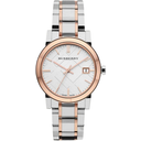 Burberry BU9105 The City Unisex Watch Silver / Rose Gold