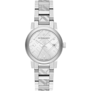 Burberry BU9144 Silver Check Stamped Dial Women's Watch