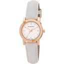 Burberry BU9209 Rose Gold Tone White Leather Women's Watch