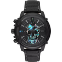 Diesel DZ4576 Griffed Chronograph Black Leather Watch