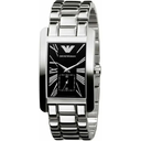 Emporio Armani AR0156 Classic Black Rectangle Men's Watch
