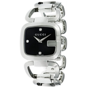 Gucci YA125406 G Diamonds Black Ladies Watch