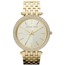Michael Kors MK3191 Darci Glitz Gold Dial Pave Bezel Crystal Women's Watch