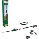 Bosch UNIVERSALHEDGEPOLE P4A 18v Cordless Telescopic Pole Hedge Trimmer 430mm 2 x 2.5ah Li-ion Battery Charger
