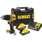 DeWalt DCD805 18v XR Cordless Brushless G3 Compact Combi Drill 2 x 5ah Li-ion Powerstack Battery Charger Case