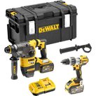 DeWalt DCK2033X2 54v XR Cordless Brushless FLEXVOLT SDS Hammer and Combi Drill Kit 2 x 9ah Li-ion Battery Charger Case