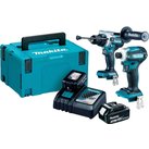 Makita DLX2455TJ 18v LXT Cordless Brushless Combi Drill and Impact Driver Kit 2 x 5ah Li-ion Battery Charger Case