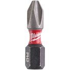 Milwaukee Shockwave Impact Duty Phillips Screwdriver Bits PH2 25mm Pack of 25