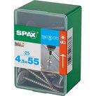 Spax Stainless Steel Raised Countersunk Roof Sheet Sealing Screws 4.5mm 55mm Pack of 25