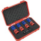Sealey 5 Piece 1/2" Drive Double Ended Alloy Wheel Impact Socket Set 1/2"