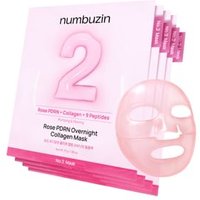 numbuzin - No.2 Rose PDRN Overnight Collagen Mask Set 37g x 4 sheets