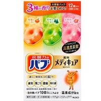 Kao - Bub Medicure Bath Salt Tablet Set Citrus x Forest x Floral Fruity 12 pcs