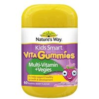 Kids Smart Vita Gummies Multi-Vitamin + Vegies 60 pastilles