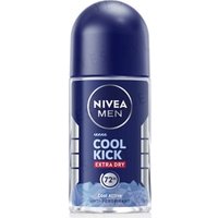NIVEA - Men Cool Kick Extra Dry Cool Active Deodorant Roll On 50ml