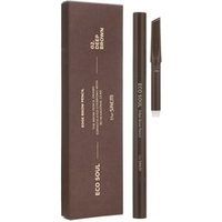 The Saem - Eco Soul Edge Brow Pencil Set - 3 Colors #02 Deep Brown