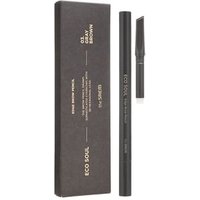 The Saem - Eco Soul Edge Brow Pencil Set - 3 Colors #03 Gray Brown