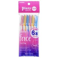 FEATHER - Piany Facial Touch-Up Razor With Safety Guards 6 pcs
