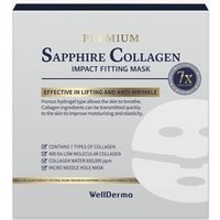 WellDerma - Premium Sapphire Collagen Impact Fitting Mask Set 2025 Version - 25g x 4 pcs