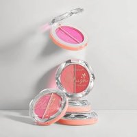HANDAIYAN - Two-Tone Mineral Blush Palette - 5 Types 01# White & Brown - 6g