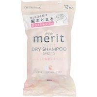 Kao - Merit Day+ Dry Shampoo Sheets Soap & Peach - 12 pcs