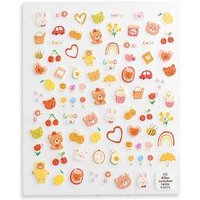 MEKO - Embossed Nail Stickers Bear 1 pc