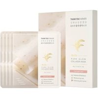 THANK YOU FARMER - Rice Pure Glow Collagen Mask Set 40g x 4 sheets