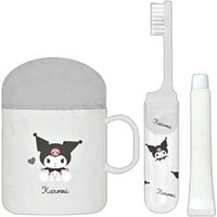 Kamio Japan - Sanrio Kuromi Toothbrushing Set With Big Cup 1 set