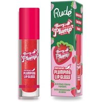 Rude Cosmetics - Berry Plump Plumping Lip Gloss - 8 Colors Crystal Clear - 4g