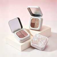 YIGU DIGU - Diary Series Metal Box 3-Color Eye Shadow Palette - 2 Types #1 Starfall Fairy Tale - 3g