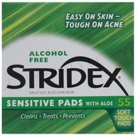 STRIDEX - Sensitive with Aloe Salicylic Acid 0.5% Soft Touch Pads 55 pcs