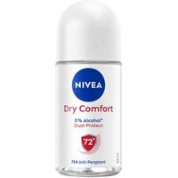 NIVEA - Dry Comfort Dual Protect Deodorant Roll On 50ml