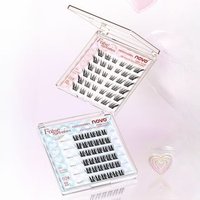 NOVO - Light and Flexible Glue-Free False Eyelashes - 3 Types 01# Foxy (8-13mm x 36 pcs)