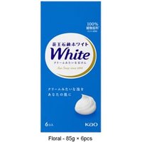 Kao - White Body Soap Floral - 85g × 6