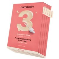 numbuzin - No. 3 Tingle-Pore Softening Sheet Mask Set 5 sheets 2025 Version - 27ml x 5 sheets