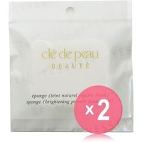 Cle de Peau Beaute - Brightening Powder Foundation Sponge 2pcs Bundle Set 1 pc x 2 pcs