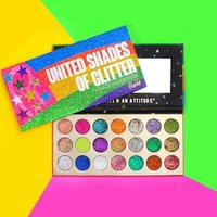 Rude Cosmetics - United Shades of Glitter - 21 Pressed Glitter Eyeshadow Palette 23.1g