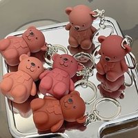 Art Value - Bear Keyring Matte Lip Mud - 9 Colours 01# White Peach - 1.7g