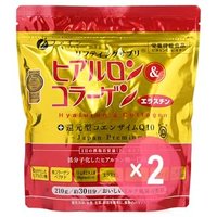 Hyaluron & Collagen + Ubiquinol Q10 Powder Refill 2pcs Bundle Set 210g x 2 pcs