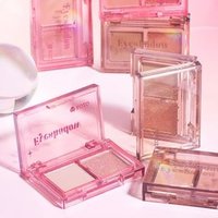 ROZO - Mini Two-Tone Eyeshadow Palette - 4 Types 77# Pure Crystal - 2.4g