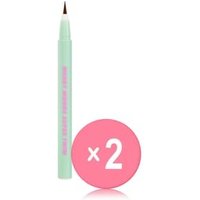 Merry monde - Super Twim Pen Eyeliner - 12 Colors 2pcs Bundle Set #02 Dark Brown x 2 pcs
