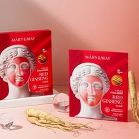 Mary&May - Vegan Collagen Red Ginseng Mask Set 30g x 4 sheets