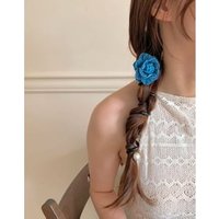 YesStyle Get 50% Off Denim Rose Faux Pearl Hair Tie Today