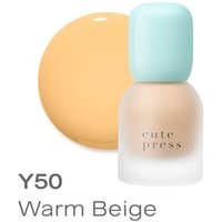 Cute Press - Hybrid Brightening Foundation SPF 50 PA++++ Y50 Warm Beige