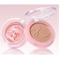 NOVO - Bow Embossed Soft Blush - 5 Colors 03# Milk Apricot Pink - 3g