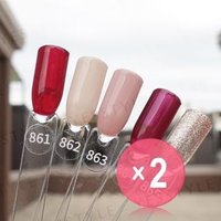Cosplus - Da Vinci Color Code Nail Gel Polish Portrait Of A Musician 2pcs Bundle Set