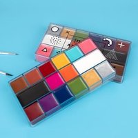 IMAGIC - 16 Colour Face & Body Painting Palette Painting Palette - 108g