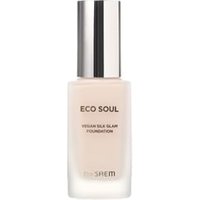 The Saem - Eco Soul Vegan Silk Glam Foundation - 3 Colors 2024 Version - #23 Natural Beige