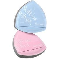 everbab - Velvet Cushion Puff Sea Salt Pink Lychee - 2pcs
