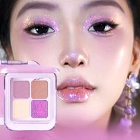 GELLA'S - 4-Colors Chameleon Eyeshadow Palette - Roasted Taro Milk #M03 Taro Paste Baked Milk - 5.8g